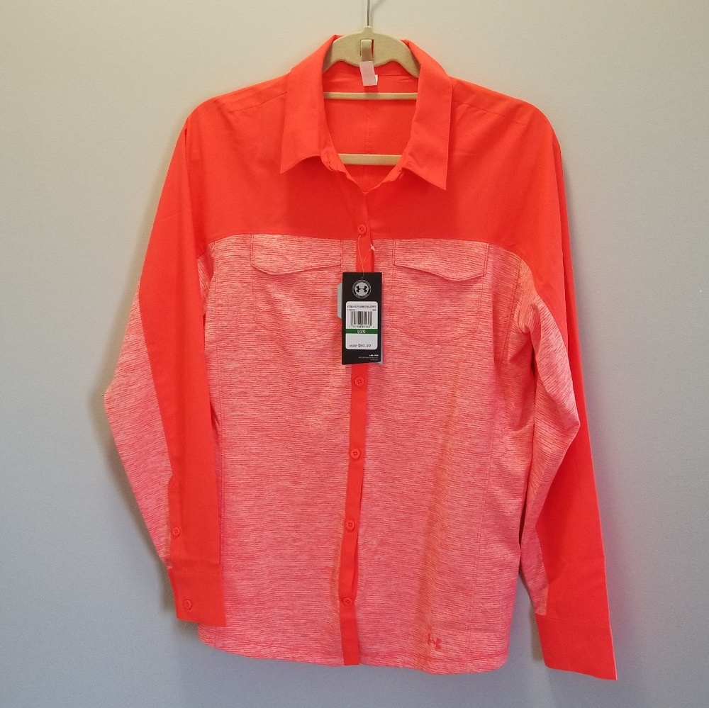NWT Under Armour Button Up Shirt